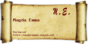 Magda Emma névjegykártya